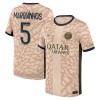 Maglia ufficiale Paris Saint Germain Lucas Marquinhos 5 4th Jordan 2023-24 per Uomo